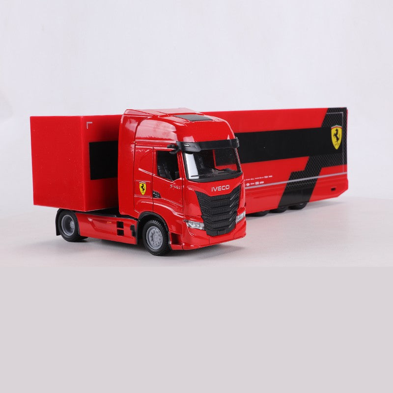 Burago 1:43 Ferrari SF24 #16 IVECO S-WAY 570 Carro Modelo em Liga