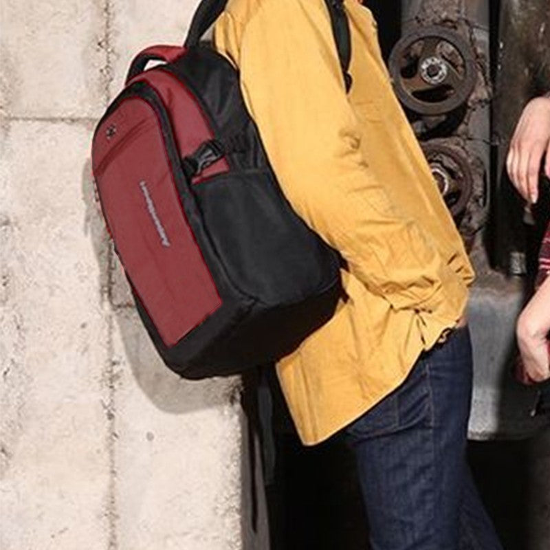 Neutral brand men's and women's business backpack suitable for students' school bags, with USB port and nylon material.