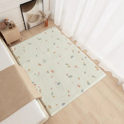 Modern Minimalism Bedroom Fluffy Carpet Area Carpets Living Room Children Girl Room Soft Rug Non-Slip Washable Mat