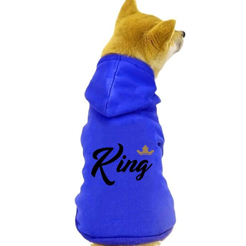KING Cães Grandes, Médios e Pequenos, Roupas Quentes de Veludo para Animais de Estimação, Roupas para Cães, Moletons para Cães, Suéteres para Cães, Cães Grandes