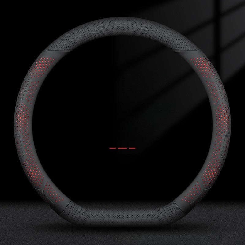 O/D Type Nappa Leather Car Steering Wheel Cover Universal Steering Wheel Cover Steering Wheel Accessories Anti Slip Handle Cover