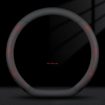 O/D Type Nappa Leather Car Steering Wheel Cover Universal Steering Wheel Cover Steering Wheel Accessories Anti Slip Handle Cover