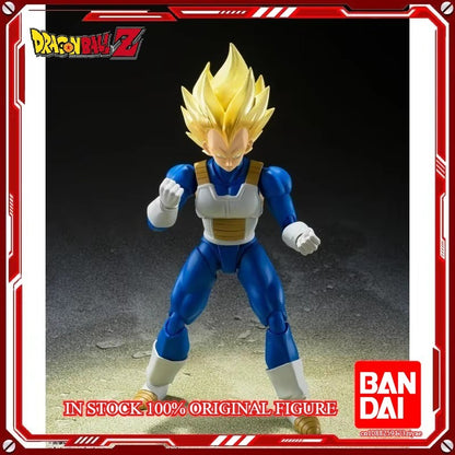 Em estoque 100% Original BANDAI SPIRITS S.H.Figuarts Vegeta AWAKENED SUPER SAIYAN BLOOD Anime Figura de Ação Brinquedos Presentes