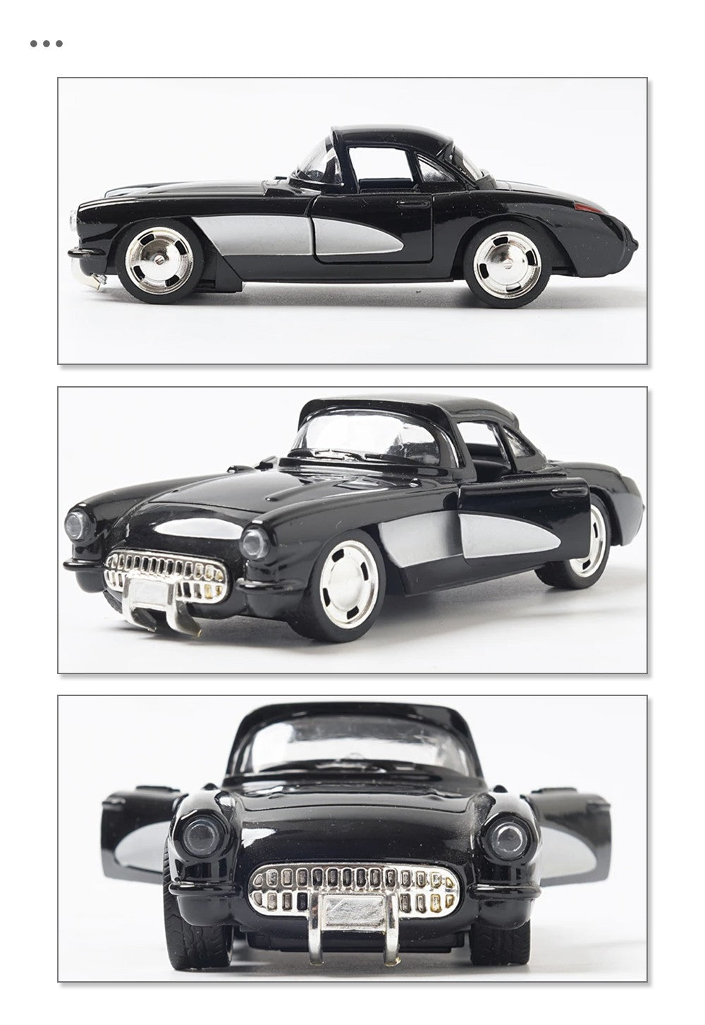 1:32 Alloy Diecast Mustang GT Classic Vintage Car Model Pull Back Car Miniature Vehicle Replica For Collection Gift for Kid