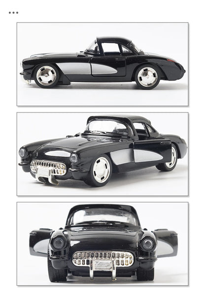 1:32 Alloy Diecast Mustang GT Classic Vintage Car Model Pull Back Car Miniature Vehicle Replica For Collection Gift for Kid