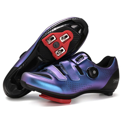 Women Road Cycling Shoes Wear-resistant Bicycle Shoes with Locking Plate Men's Non-slip Outdoor Cycling Sneakers