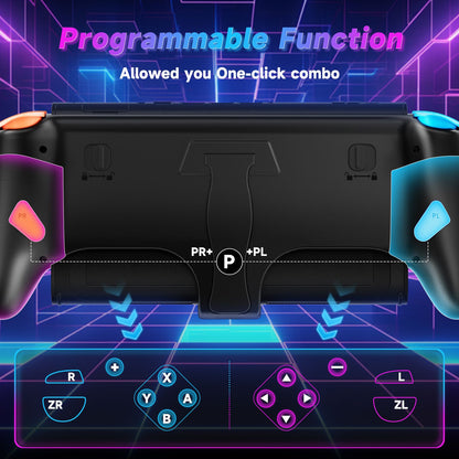 Controller For Nintendo Switch 2 RGB Wired Joy-Controller 9-Axis Gyro Sensor Joypad Turbo Programable Game Pad Joystick