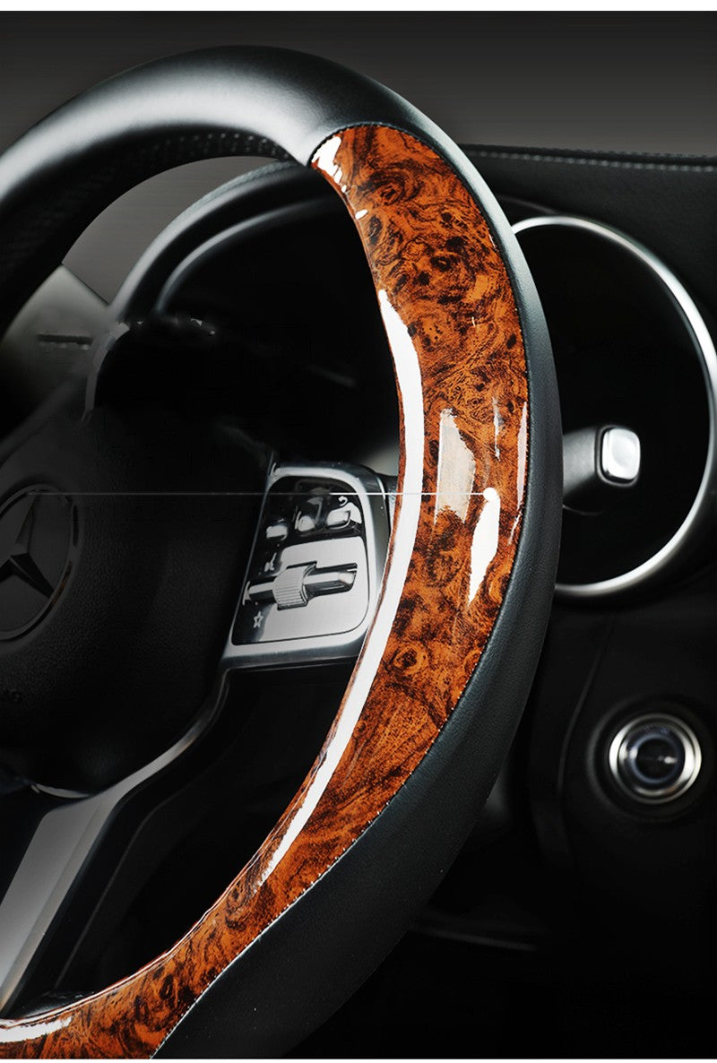 Motocovers Carro Anti-Derrapante Capa de Volante em Couro Universal para Carro Capa Protetora de Volante Estilo Fashion 38cm Tipo O D