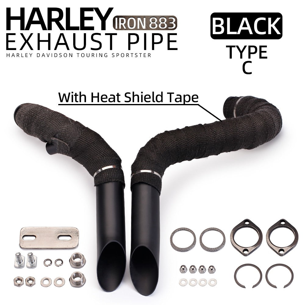 Motorcycle Exhaust Escape Sportster Motorcycle Exhaust XL883 Elbow Bike For Softail Sportster 883 1200