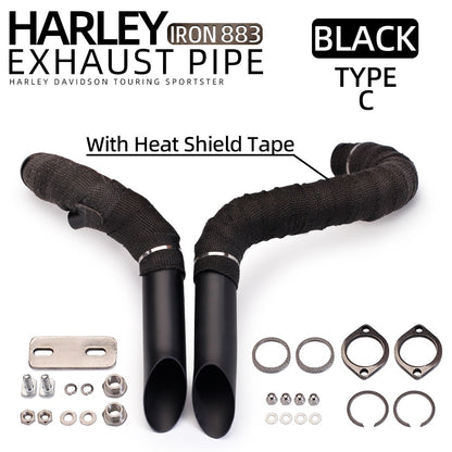 Motorcycle Exhaust Escape Sportster Motorcycle Exhaust XL883 Elbow Bike For Softail Sportster 883 1200