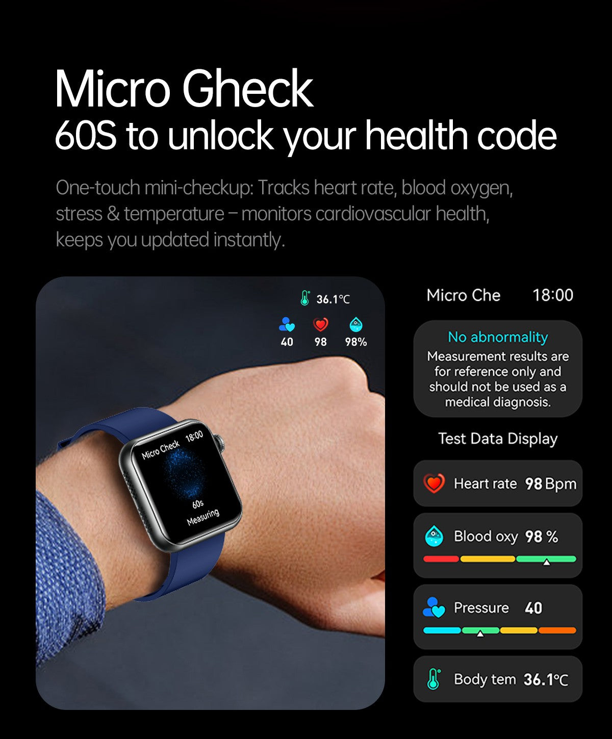 2025 Novo Smartwatch Feminino de LED com IA, Diagnóstico Inteligente, Monitor de Saúde HRV+PPG, Pressão Arterial, Oxigênio no Sangue, IP68, NFC?