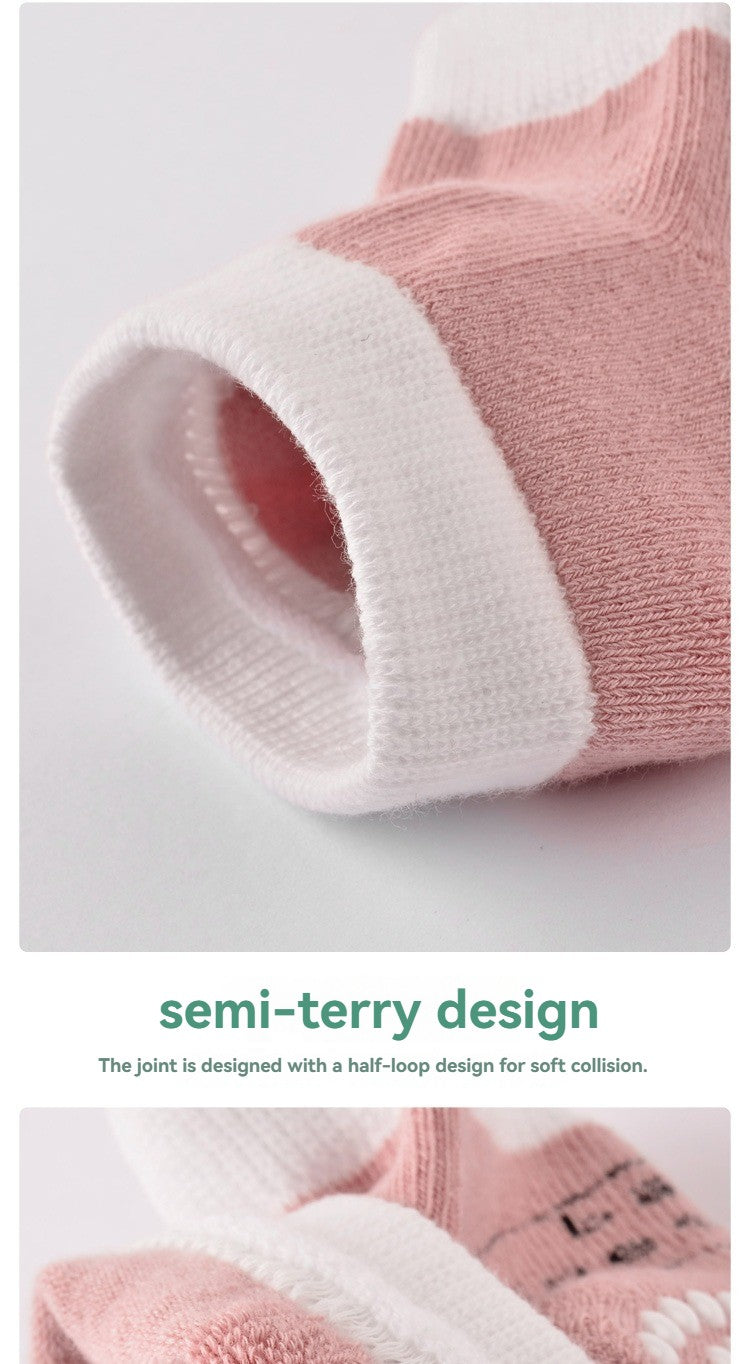 Baby Crawling Knee Pads Breathable, Toddler Walking Anti-Fall, Infant 0-3 Years Old, Pure Cotton Anti-Collision Elbow Pads, Non-