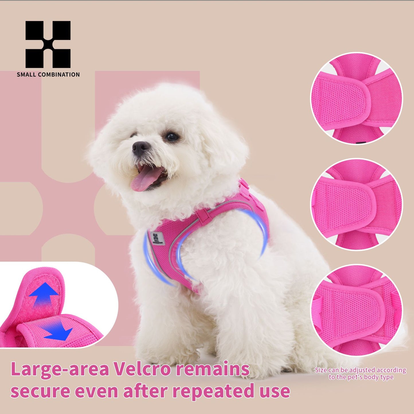 Dog Harness Leash Set for Small Medium Dog Adjustable Reflective Puppy Cat Harness pet Vest Chihuahua Dachshund Outdoor Walking