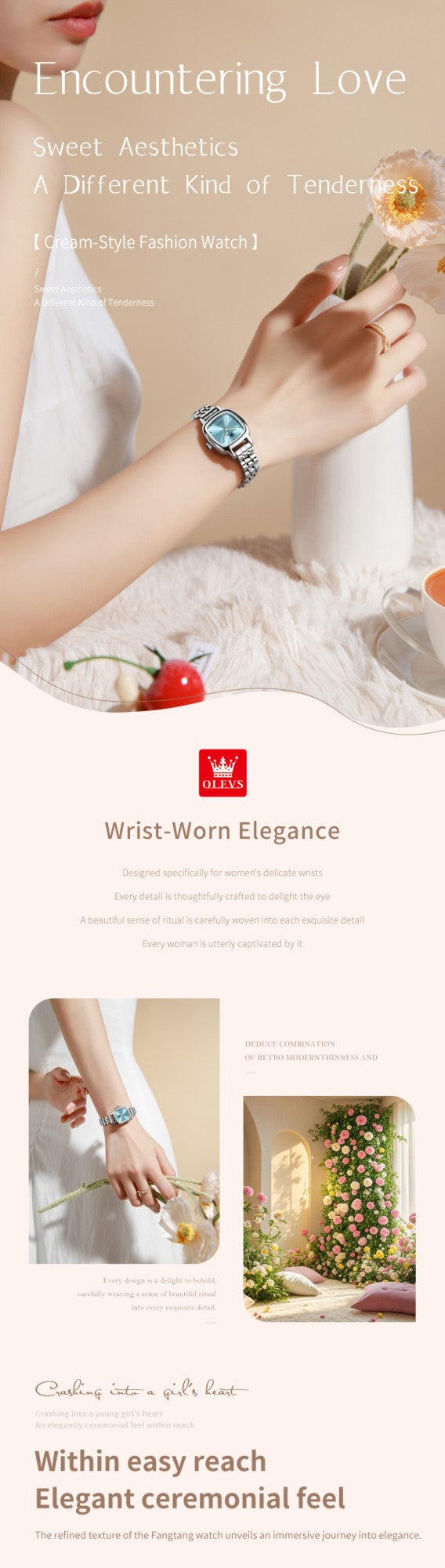 OLEVS 5675 Women Watches Elegant Ladies Square Quartz Watch Waterproof Luminous Wristwatch For Girlfriend Lovers Gift Reloj