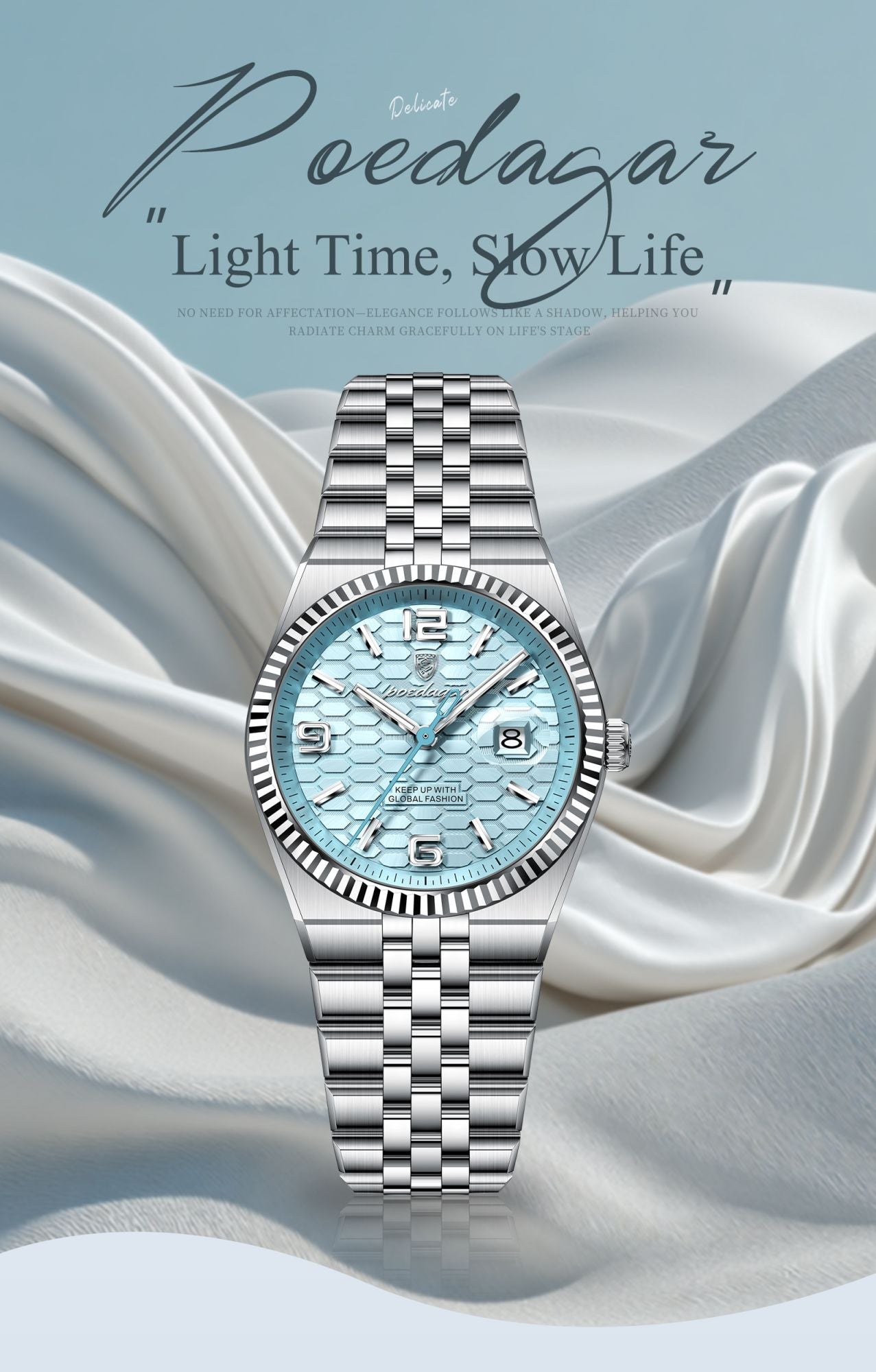 POEDAGAR Elegant Women's Watches High Quality Luxury Watch For Ladies Luminous Waterproof Date Women Quartz WristWatch Reloj+Box