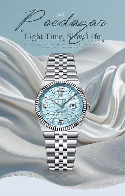 POEDAGAR Elegant Women's Watches High Quality Luxury Watch For Ladies Luminous Waterproof Date Women Quartz WristWatch Reloj+Box