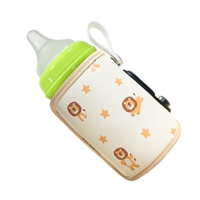 J15U Portable Baby Milk Heat Keeper Baby Bottle Warmer Bag 6 Gears Adjustable Travel Bottle Warmer Cover USB Bottle Warmer