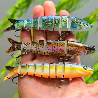 Isca Artificial de Pesca Kit de Iscas Artificiais 13,5cm/19g para Tucunaré e outros peixes Sinking Swimbait Crankbaits Pesca Esportiva
