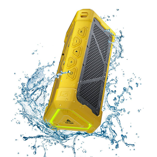 MLOVE P3 Outdoor Bluetooth Speaker, 40W Output Power Bluetooth 5.3 Speaker ,Stereo Sound IPX7 Waterproof,Micro SD Card,RGB Light
