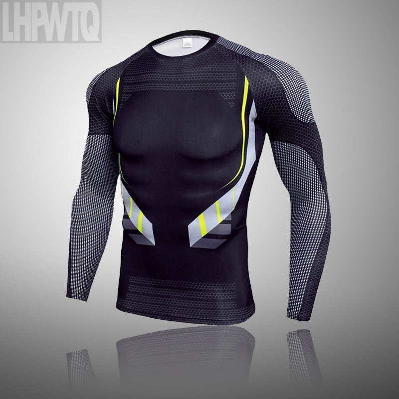Men Compression Jogging suit Winter Thermal underwear Sports Suits Warm Men's Tr