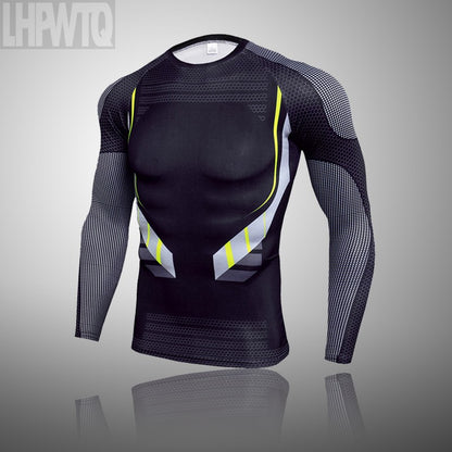 Men Compression Jogging suit Winter Thermal underwear Sports Suits Warm Men's Tr