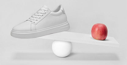 Heightening Casual Shoes Fashion PU Leather Elevator Shoes for Men 6cm 8cm 10cm Invisible Height Increase White Sneakers Cortex