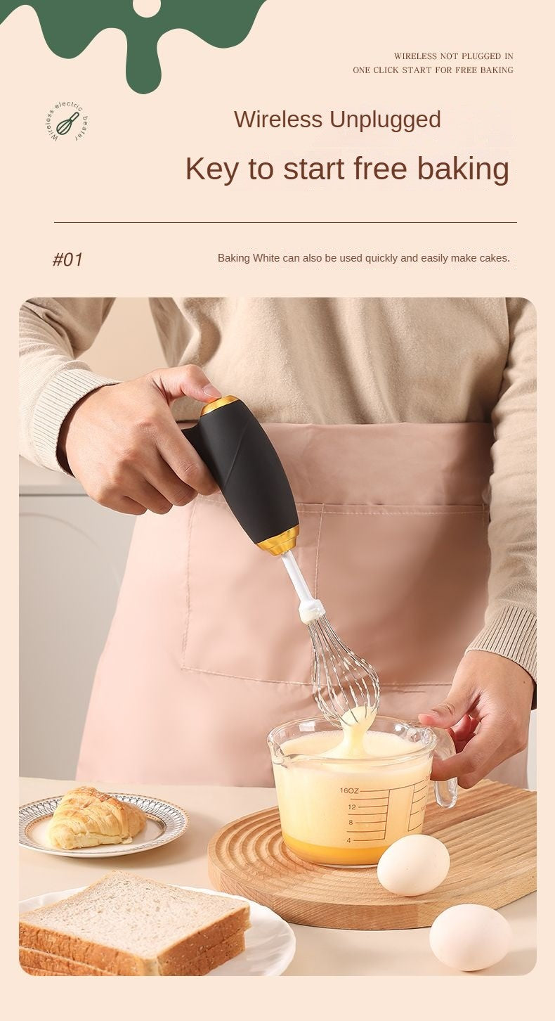 Batedor elétrico de ovos, batedor de leite, máquina portátil para cremes de bolo e geleia, máquina de café e bebidas, misturador de cozinha e doméstico