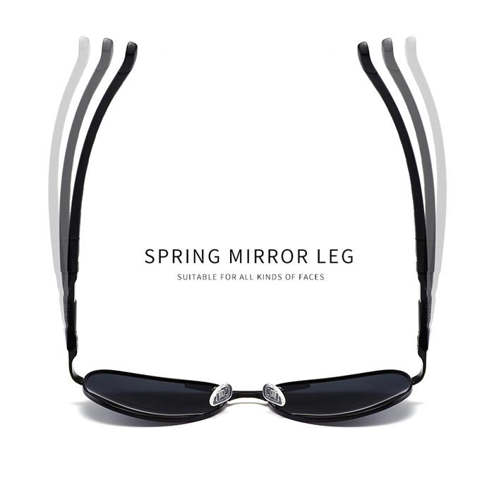 Outdoor Driving Sunglasses Mens Fashion Pilot Polarized Sun Glasses Men Women Polycarbonate Lenses 0945
