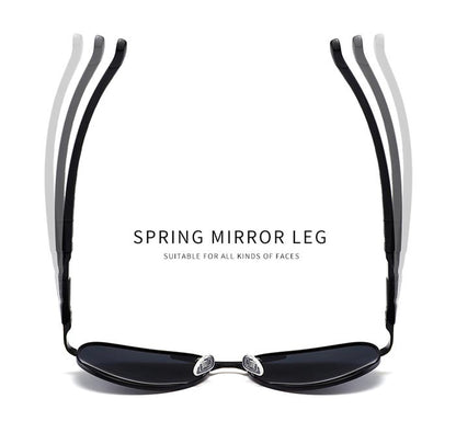 Outdoor Driving Sunglasses Mens Fashion Pilot Polarized Sun Glasses Men Women Polycarbonate Lenses 0945