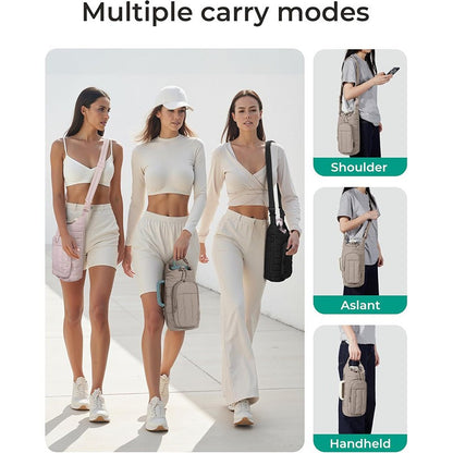 Outdoor Sports Down Kettle Bag Portable Large Capacity Crossbody Water Cup Bag Travel Thermos Cup Cover