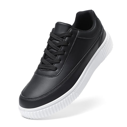 Tênis Masculino Impermeável de Prancha Leve Outono Inverno Tênis Masculino Casual com Cadarço Macio para Esportes e Caminhada