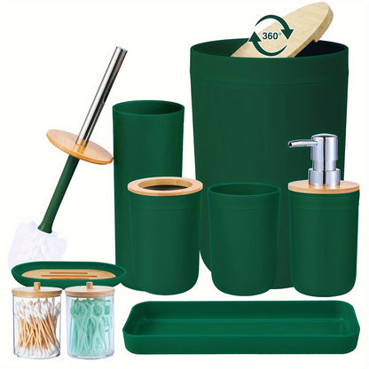 5 pcs/ 9 PCS Bathroom Accessories Set,   with Trash Can, Soap Dispenser and Toothbrush Holder