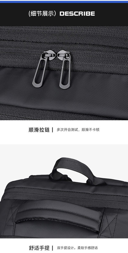 Backpack Men's Expandable Vacuum Compression Short-Distance Business Trip Large-Capacity Dry and Wet Separation Business Multi-Functional Backpack