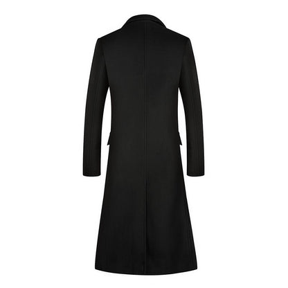 Coats for Men,Wool content 54%,A Long Jacket Below The Knee,Men's Overcoat,Men's Coat Windbreaker,Men Coats, Long Overcoat Men