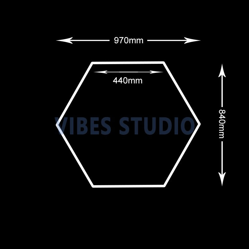 Garage Hexagon LED Light 50000H 6500K Ultra Bright for Home Gym Barbershop Car Detailing Bar Basement Workshop Ceiling Lighting