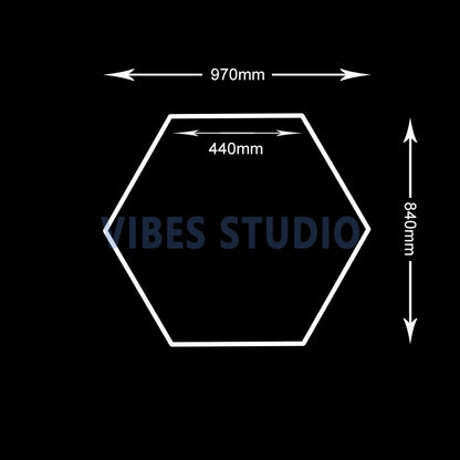 Garage Hexagon LED Light 50000H 6500K Ultra Bright for Home Gym Barbershop Car Detailing Bar Basement Workshop Ceiling Lighting