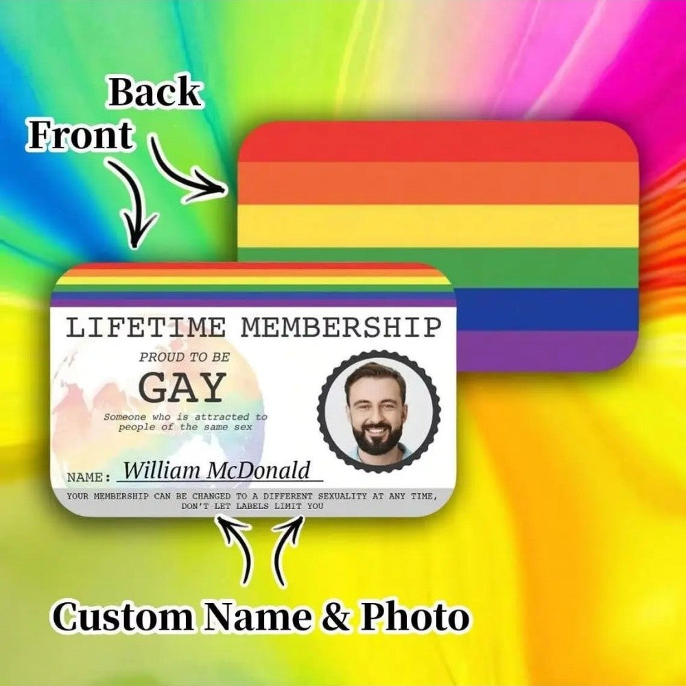 Lifetime Membership Holographic card, Prank Rude Joke Friend Colleague Gift Idea, Premium Lifetime Membership, Joke Meme