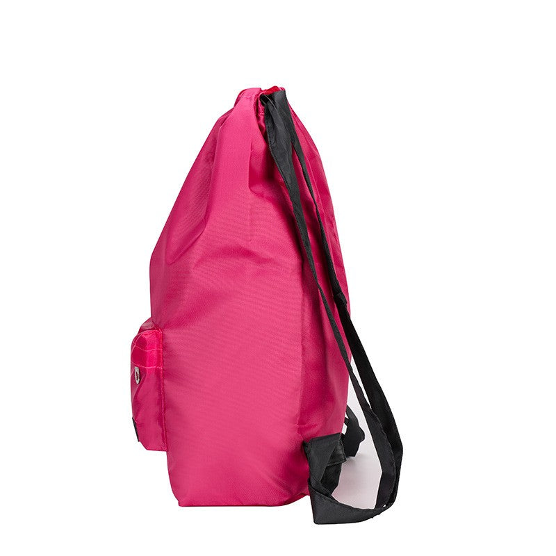Mochila de Cordão Oxford para Exterior Unissex Bolsa Leve de Nylon Esportiva de Viagem de Grande Capacidade Versátil