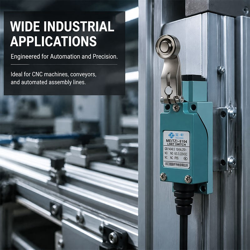 ME-8108 ME-8104 ME-8107 ME-8111 ME-8112 ME-8166-8169 Limit Switch Rotary Adjustable Roller Lever Arm Travel Switch AC250V NO NC
