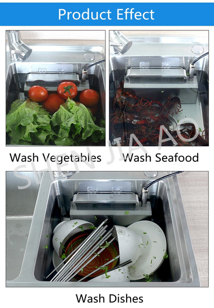 Household Portable Sink Dishwasher Small Free-standing Installation-free Kitchen 110V/220V Automatic Ultrasonic Wash Dishwasher