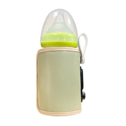 J15U Portable Baby Milk Heat Keeper Baby Bottle Warmer Bag 6 Gears Adjustable Travel Bottle Warmer Cover USB Bottle Warmer