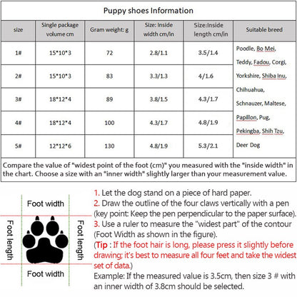 Dog Shoes Non-Slip Soles Thick Plush Protection Paw Pet Shoes Warm For Dog Non-Slip Dog Shoes Breathable Climbing Pets Booties