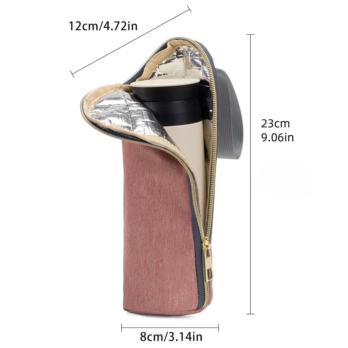 Baby Feeding Milk Bottle Warmer Insulation Bag Thermal Bag Baby Stroller Hanging Pouch Aluminum Mold Baby Bottle Holder Bag