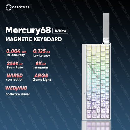 IROK Carotmas Mercury68 Max mars68 pro Mercury 68 Gaming Teclado Mecânico Magnético Rapid Trigge 0.001 8K Teclado Gamer Com Fio