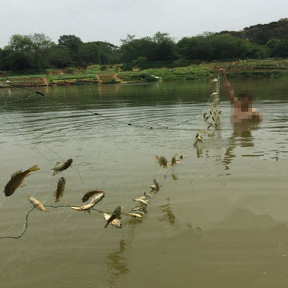 Rede de Pesca de Nylon Monofilamento 3 Camadas Malha de Emalhar para Isca de Peixe, Profundidade 1,5m a 6m, Comprimento 20m a 90m, Malha 25mm-60mm