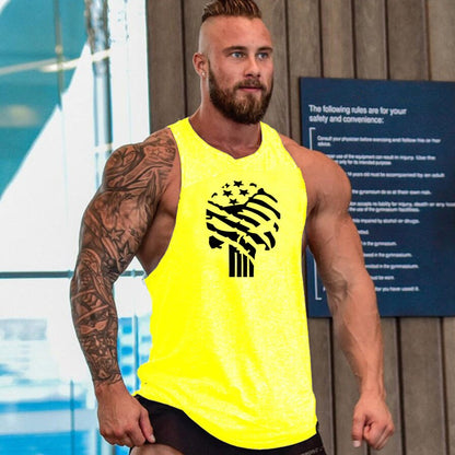 Gym T-shirts Suspenders Man Stringer Fitness Shirt Bodybuilding Shirt Men Top for Fitness Vests Men's Vest Sleeveless Sweatshirt