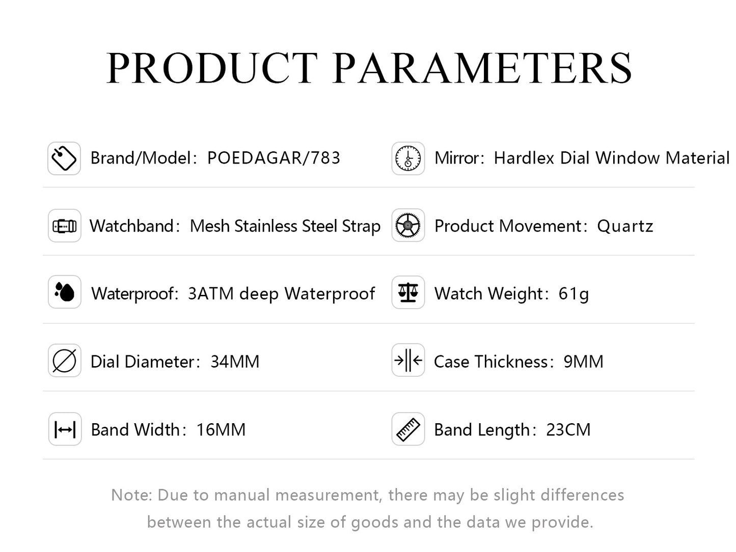 POEDAGAR Luxury Brand Woman Watch Waterproof Stainless Steel Mesh Women's Watches Fashion Elegant Quartz Ladies Wristwatch Reloj