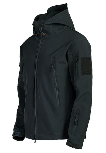 2024 new Tactical Jacket Men Combat Soft Shell Jackets Techwear Windproof Waterproof Breathable Fleece Thermal Hooded Coats