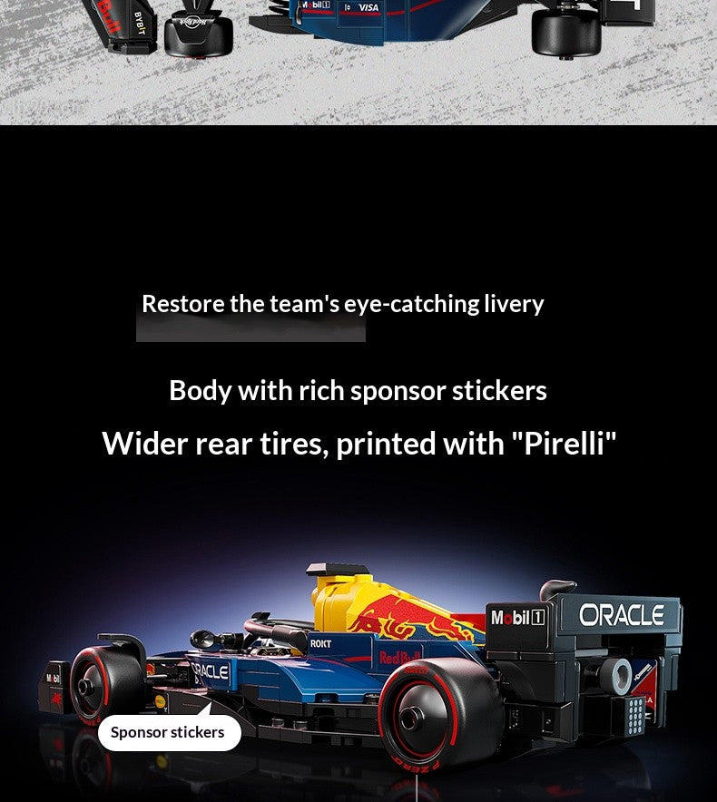LEGO 77243 Speed Champions Oracle Red Bull Racing RB20 Modelos de Carro de Corrida de F1 - Conjunto de Construção para Adultos, Maiores de 18 Anos, 251 Peças