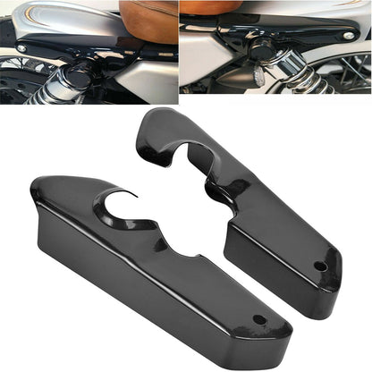 Suporte de Para-lama Traseiro Curto Preto Brilhante com Suporte para Piscas para Harley Sportsters XL 883 1200 48 72